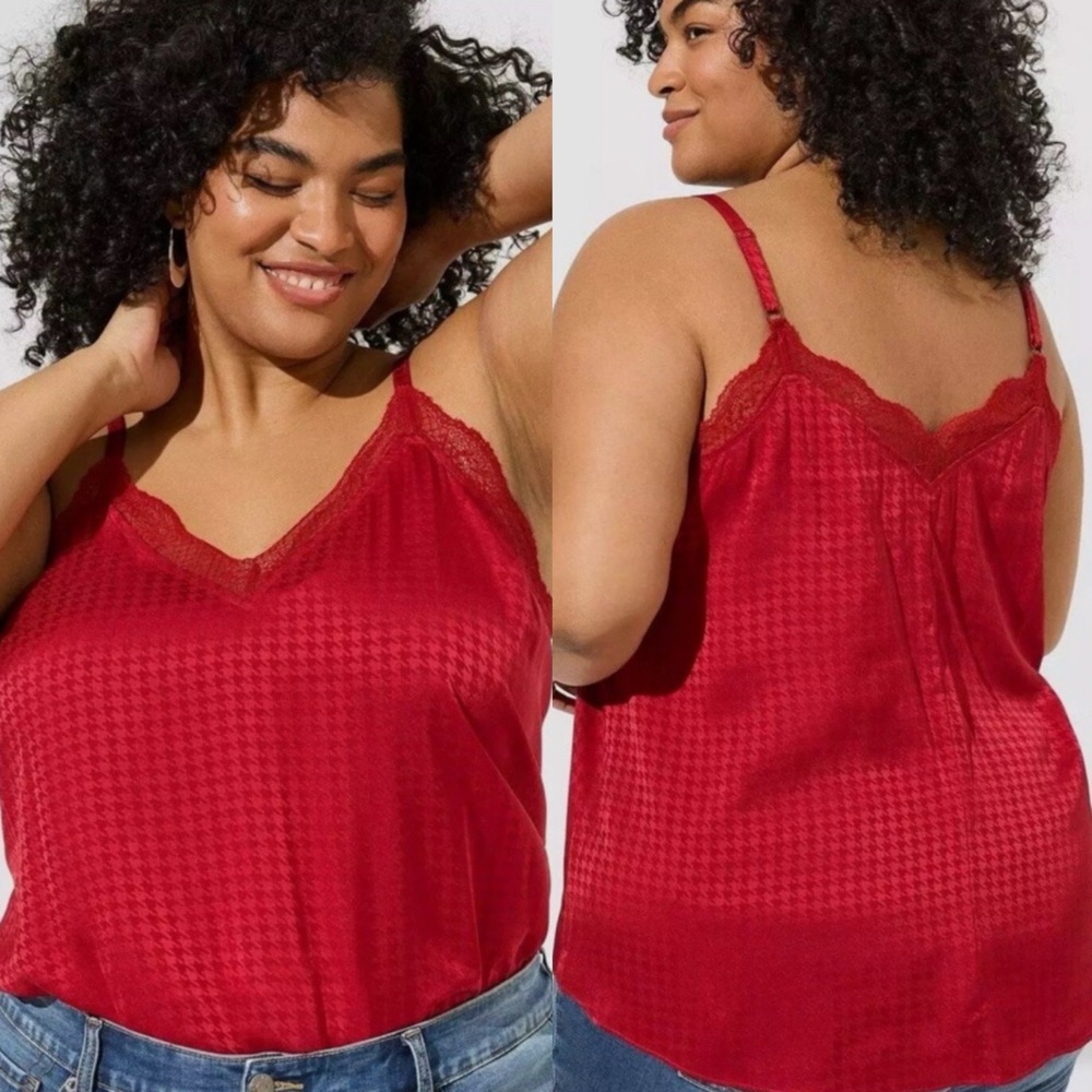 Satin Lace Cami-Plus